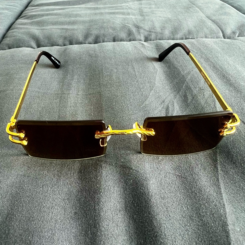 Gold/Brown Tint Sunglasses